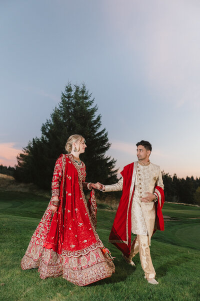 Bride and groom at The Golf Club at Newcastle wedding in Newcastle, WA