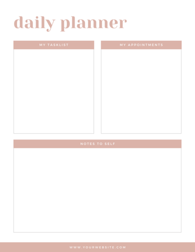 Daily Planner 4 - Ultimate Canva Planner Toolkit - Jessica Compton Creative Design