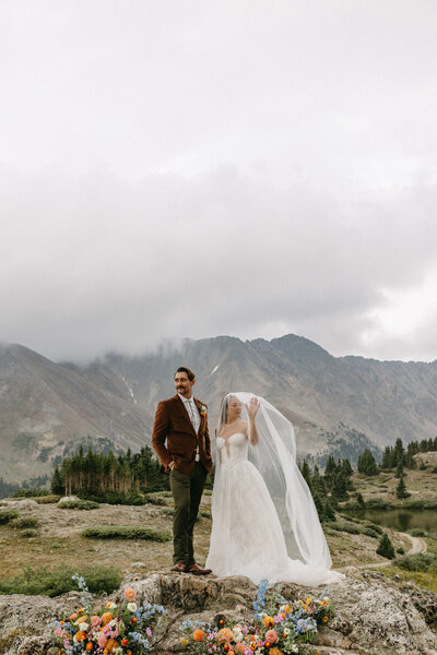 Lots of wedding details with gold accents