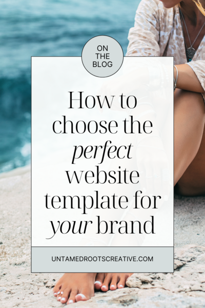 Blog post on choosing the perfect website template for your business.