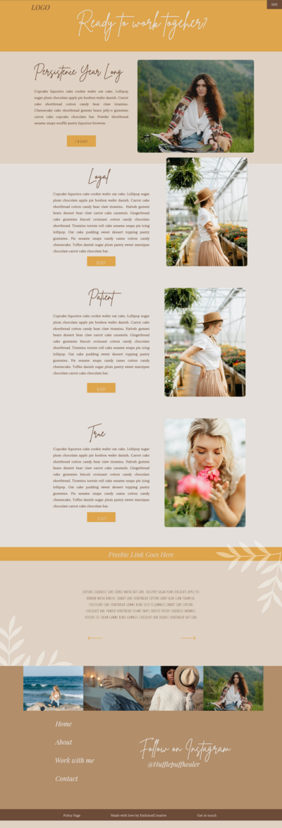 Showit template for coaches, virtual assistants, and copywriters ready to attract clients with a DIY website