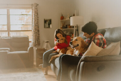 Couple and Dog | Sadie Elizabeth