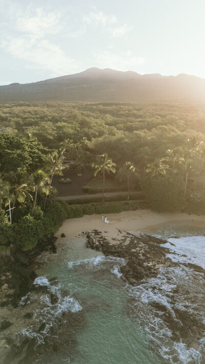 Maui Elopement Photographer captures woman smiling during Maui elopement
