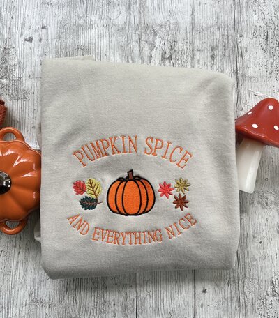 Bobbin Embroidery Pumpkin spice 5