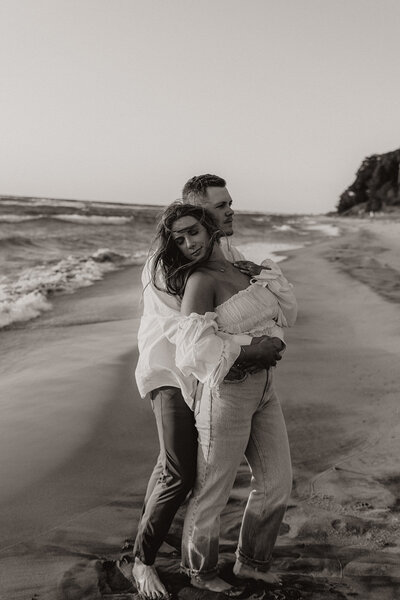 black and white luxury beach photos