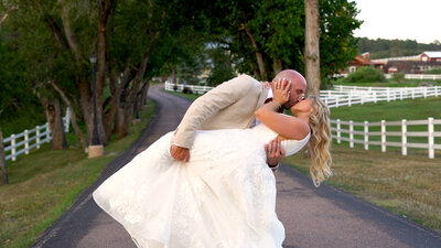 A summer wedding at the venue at Crooked Willow. Christian wedding inspiration