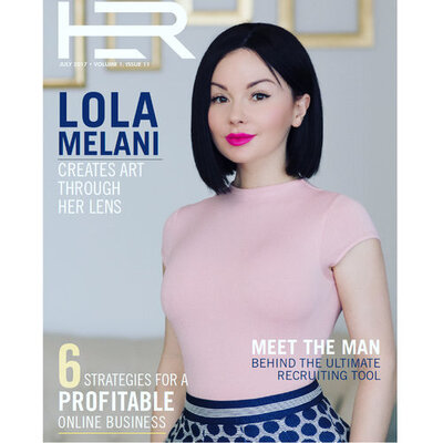 Photographer Lola Melani on the cover of Her Magazine