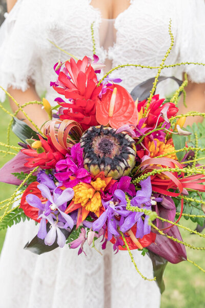 Rustic Hawaiian Wedding Bouquet
