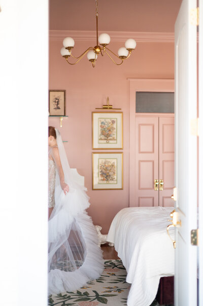 The Bingham Estate, McKinney, TX bridal portrait photographer, micro wedding photographer