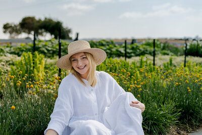 Outdoor branding photoshoot showcasing the owner by solitude creative.