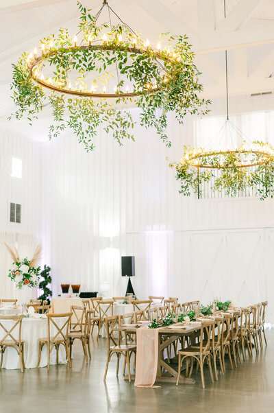 reception details at the farmhouse