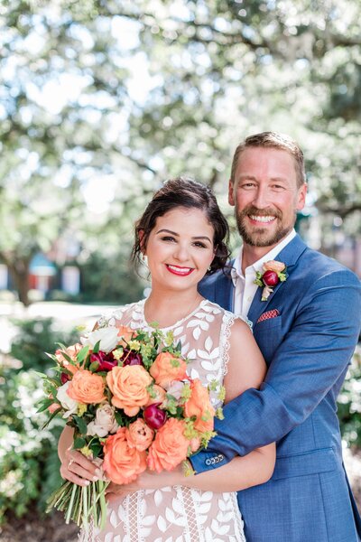 Roxie + Trent -  Elopement at Lafayette Square in Savannah - The Savannah Elopement Package, Flowers by Ivory and Beau
