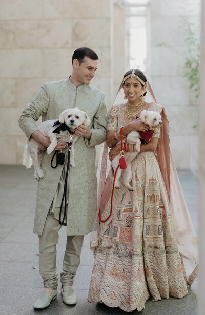 indian couple reception