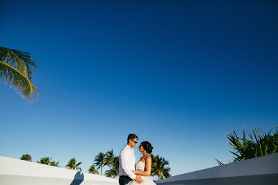 Bride and Groom Yacht Wedding New Years Eve