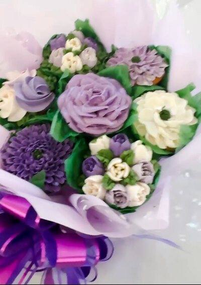 Buttercream Floral Cupcake Bouquet by Artisan Buttercream - Metro Detroit