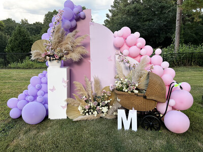 Bohemian pink and lavender birthday party