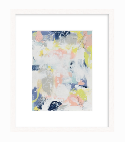 abstract art for nursery, light pink, purple, and blue abstract art