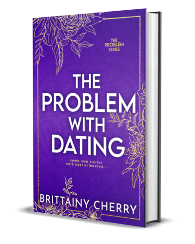 man with beard wearing a white shirt looks down on the cover of the air he breathes by romance author brittainy cherry