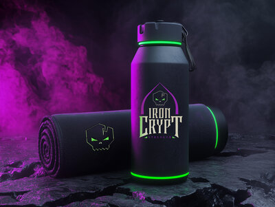 Iron Crypt Water Bottle Towel