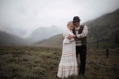 Renewing vows in Colorado, photographed by Kristen Vann