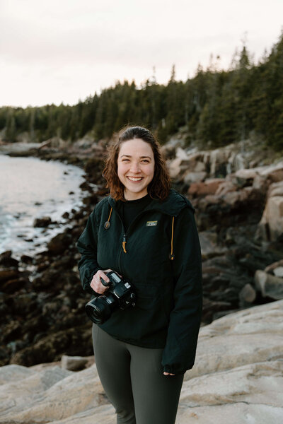 Portrait on the cliffs of Maine at Otter Point
