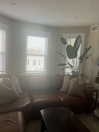 After photo of a cozy living room