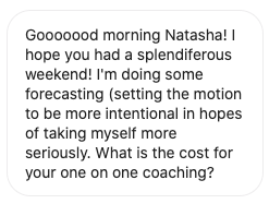the twenty-fourth screenshot of a business woman excited to work with 7 figure business mentor natasha zoryk