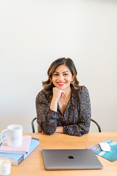 woman smiling at camera