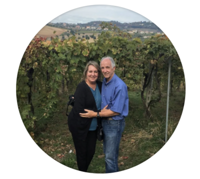 Anne's photo accompanied with their positive review of their small group trip with The Italian on Tour