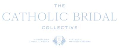 The Catholic Bridal Collective logo blue