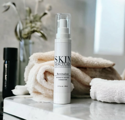 a bottle of skin product