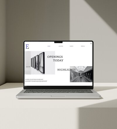 website design for art events