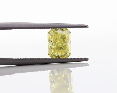 Yellow Radiant Cut Diamond