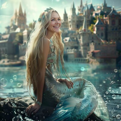 Caroline is a mermaid