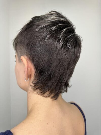 Image of client with short hair.