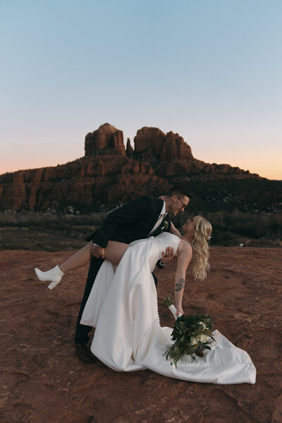 Desert elopement photography