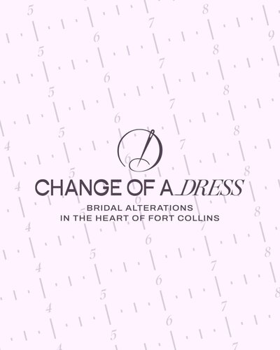 Logo design for Change of a Dress, a seamstress in Fort Collins, Colorado