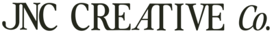 JNC creative co. main header and business name.