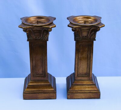 bronze candle pillar for rent