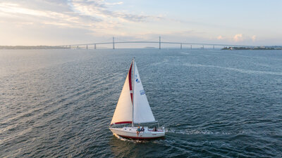 sailing lessons sail main sail newport ri