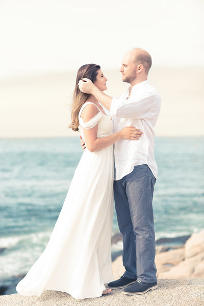 Boston MA Ocean front engagement session Mimoza+Jared-21