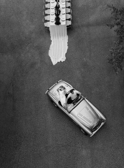 Wedding portraits of newlyweds at Hotel Domestique luxury mountain resort in South Carolina