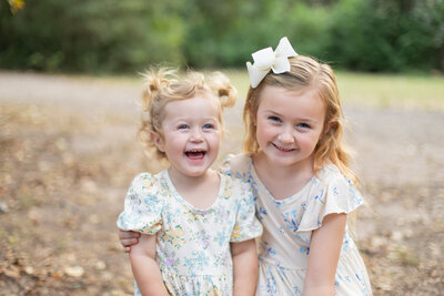 adorable sisters and best friend family photography