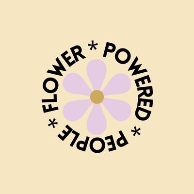 _Flower Illustration Circular Logo Design