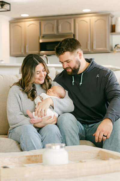 family newborn in-home photography session Dayton Ohio