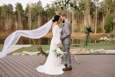 Winter wedding at Pinehill Pavilion