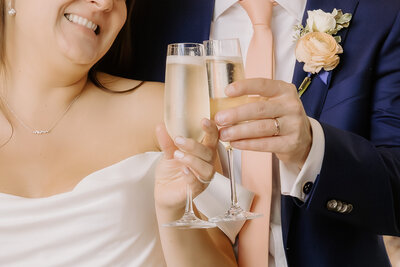 engaged couple kissing