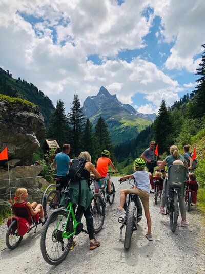 Toegang tot het bikepark in Sankt Anton am Arlberg, perfect voor mountainbikers, gelegen nabij Haus Arlberg.