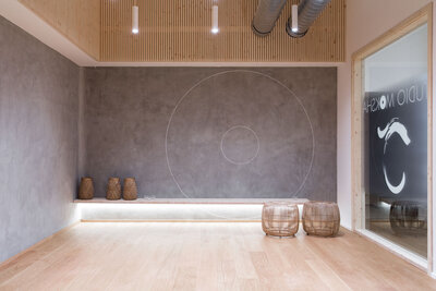 design interiéru realizace jóga dolní břežany