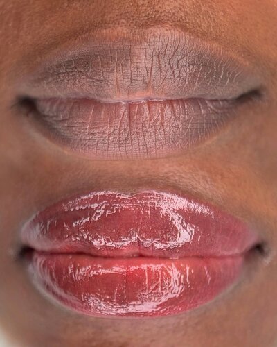 dark lips color correction